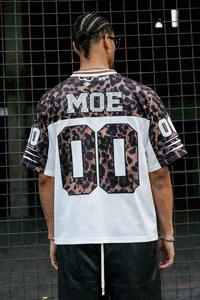 Camiseta de Fútbol Americano con Estampado de Leopardo Personalizada, Sublimada, de Malla, Estilo Urbano, Camuflaje, Proveedor de Camisetas de Fútbol Americano - Product Image 3