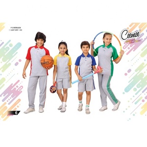 Ensemble de survêtement personnalisable unisexe en mélange de polyester pour l'école primaire avec personnalisation complète, option en gros de 100 pièces - Product Image 4