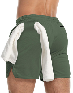 Pantalones Cortos Deportivos de Malla para Hombre, 5 Pulgadas, Secado Rápido, Ligeros, para Gimnasio, Entrenamiento, Fisicoculturismo, con Bolsillos - Product Image 2