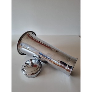 Accessoires de bar durables, shaker à cocktail en métal argenté brillant pour hôtel et bar, articles de service pour boissons et vins. - Product Image 2