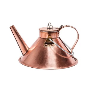 Wholesale Pyramid Shape High-Shine <b>Copper</b> Kettle/Oil Can Vintage Handcrafted Rose Gold Coffee Pot Traditional Metal Teaware - Product Image 1
