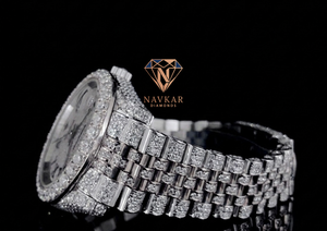 Reloj de Diamantes Moissanite VVS de Plata 925 de Alta Demanda, Perfecto para Usar en Moda de Celebridades, Disponible a Buen Precio - Product Image 4