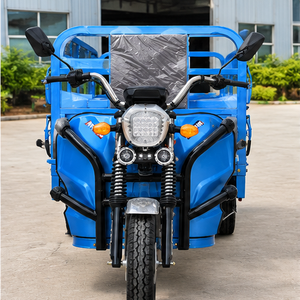 Triciclo Eléctrico de Pasajeros, Carrocería Abierta, Motocicleta de 3 Ruedas, Resistente, Azul, >1000W 60V - Product Image 6