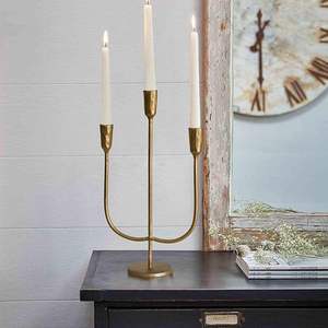 Candelabro de tres brazos, portavelas triple, candelabro de tres ramas - Product Image 2
