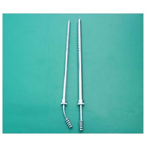Tubo de succión Poole de acero inoxidable de 20 cm de diámetro y 10 mm, instrumentos quirúrgicos ENT, accionamiento manual, disponible en 16Fr, 23Fr y 30Fr - Product Image 4