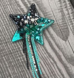 Elegant Handcrafted Embroidery Beaded Brooch for Dresses Coats and <b>Scarves</b> Unique Embroidery Beaded Brooch Handmade Fashion Jewe - Product Image 4