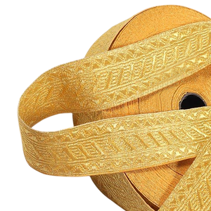High Quality OEM Uniforms Gold <b>Wire</b> <b>Ribbon</b> Lace Braid Fashion Uniform Gold Braids Lace Bullion <b>Wire</b> Lace - Product Image 5