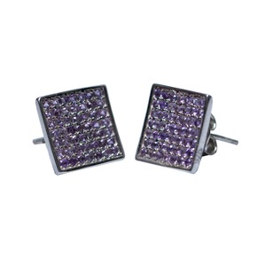 Premium 925 Sterling Silver Rhodium White <b>Opal</b> Statement <b>Earrings</b> with Black CZ Accents and Decorative Drop Design - Product Image 2