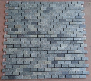 Carrelage en mosaïque de verre cristal moderne avec finition irisée brillante, design parquet, 304x304mm, pour salle de bain, piscine, salon, TSF India - Product Image 4