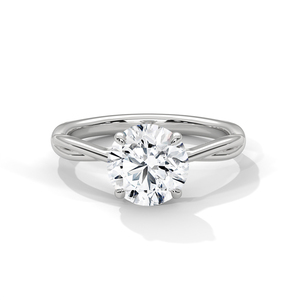 แหวนเพชรทองคำ 14K เพชรเพาะเลี้ยงในห้องปฏิบัติการ แหวนทองคำแท้ 18K สำหรับผู้หญิง สไตล์คลาสสิก รับรองโดย IGI แหวนหมั้น แหวนครบรอบ - Product Image 4