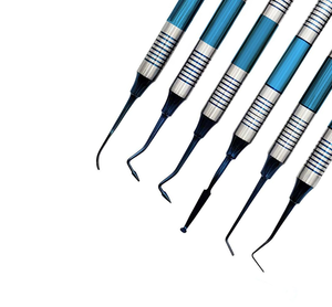 Instruments dentaires ergonomiques manuels pour composites, poignée d'élévateur parodontal réutilisable en acier inoxydable CE - Product Image 5
