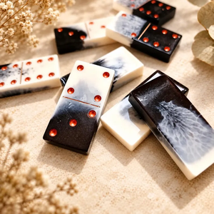 Handmade Resin <b>Domino</b> <b>Set</b> Luxury <b>Dominoes</b> <b>set</b> - Product Image 4