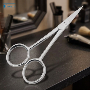 Ciseaux de manucure en acier inoxydable, lame droite et tranchante, manche rond, outil de beauté durable pour les soins des ongles des adultes - Product Image 2