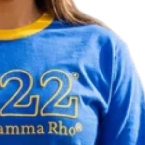 เสื้อยืดแขนยาวปักลาย Sigma Gamma Rho 1922 สีน้ำเงิน คอกลมสำหรับผู้หญิง สไตล์ลำลอง แฟชั่นสมาคมนักศึกษากรีก เสื้อผ้าสั่งทำพิเศษ - Product Image 5
