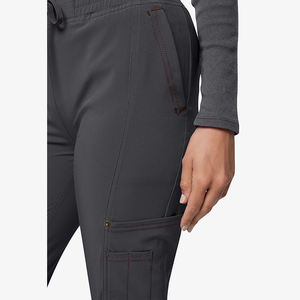 Vente en gros OEM Personnalisé Tissu Oxford Respirant Confortable Poids Lourd Multi-Poches Taille Élastique Coupe Ajustée Usage Hospitalier Femme - Product Image 6