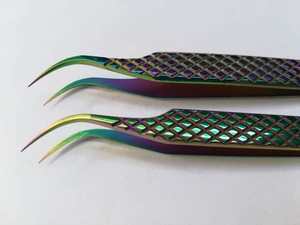 Pinzas para Pestañas de Acero Inoxidable con Punta de Fibra, Dentadas, con Opción de Logotipo Personalizado - Venta al por Mayor - Product Image 3