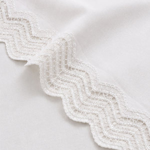 Soft Plain <b>White</b> Bed Sheet Durable Everyday Bedding Set With Smooth Finish For Hotels Resorts And Family Bedrooms - Product Image 5