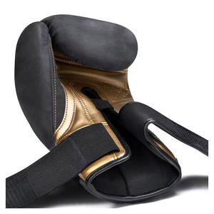 New Professional High Quality Breathable Leather Sports Boxing Gloves <b>Hook</b> Loop Closure Outdoor Training Customized Color New - Product Image 4