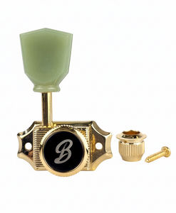 Afinadores con Bloqueo de Estilo Vintage BBSTONE Hechos en Corea, Dorados, Configuración 3+3, Relación 16:1, Llaves Tipo Tulipán para Guitarra Eléctrica Estilo Les Paul - Product Image 3