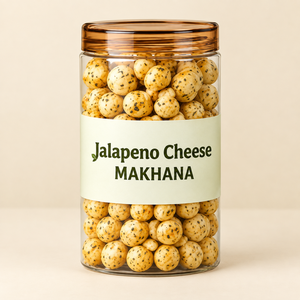 Queso Jalapeño Premium Makhana |   Envase de Aperitivos Crujientes con Sabor, Etiqueta Privada, Venta al por Mayor, Suministro a Granel, Listo para Exportar - Product Image 1