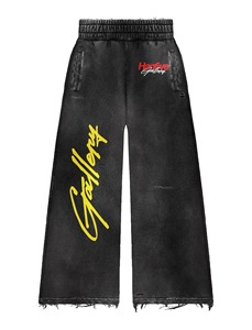 Black Yellow Hanfive Gallery Tracksuit Set | Oversized <b>Zip</b> Hoodie & Baggy Jeans | Luxury Streetwear Matching Set OEM - Product Image 2