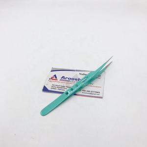 ที่หนีบขนตาปลอมทำจากสเตนเลสสีเขียวเคลือบน้ำเป็นมิตรต่อสิ่งแวดล้อม - Product Image 6