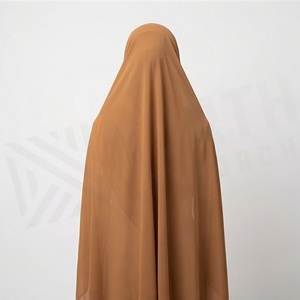 Hiyab de Chifón de Color Sólido para Mujer, Transpirable, para Uso Diario, Pañuelo Étnico de Oriente Medio - Product Image 2