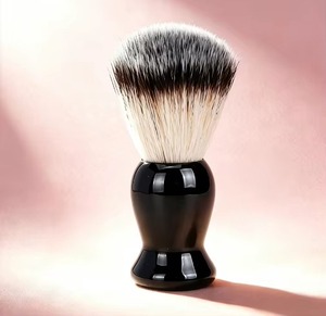 Pinceau à raser professionnel pour homme, poils synthétiques doux, dégradé 3 couleurs, pinceau à raser pour faire mousser la barbe avec pinceau à raser dégradé 3 couleurs - Product Image 5