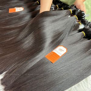 Vente en gros usine, couleur personnalisable, extensions de cheveux Remy lisses doublement étirés, 100% cheveux humains bruts vietnamiens, perruque - Product Image 3