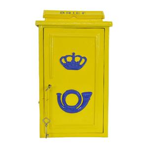 Boîte aux lettres murale décorative jaune, style rustique, pour la réception des courriers, personnalisable, prix abordable - Product Image 2
