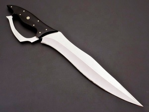 Cuchillo Bowie de Caza de Acero D2 Hecho a Mano Personalizado OEM, Cuchillo EDC para Camping y Actividades al Aire Libre con Funda de Cuero - Product Image 3