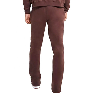 Ensemble de survêtement personnalisé 100 % coton, vintage, uni, léger, respirant, en molleton, avec sweat à capuche et pantalon de jogging pour hommes - Product Image 5