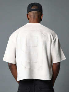 เสื้อยืดขายส่งสำหรับผู้ชาย เสื้อยืดสั่งทำคุณภาพสูง 230 GSM เสื้อยืดครอปพิมพ์โลโก้ตามสั่ง เสื้อยืดผู้ชายแบบ OEM - Product Image 4