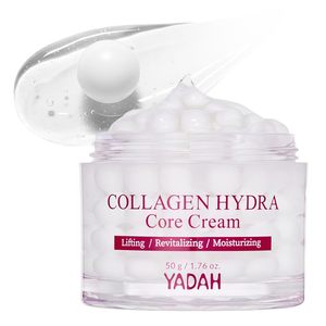 Crème Visage YADAH Collagen Hydra Core – Collagène Basse Molécule, Acide Hyaluronique, Squalane – Hydratante, Raffermissante, Affinant les Pores – Jour - Product Image 1