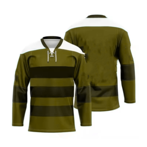 Men's V-Neck Full Sleeve Rugby Jersey Striped Red Dark Brown Moisture Wicking Polyester Regular Fit All Seasons - Product Image 6