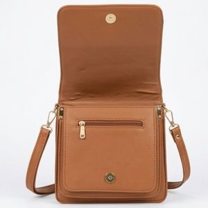 Pochette à bandoulière artisanale en broderie Crewel du Cachemire, couleur crème, avec motif Chinar d'automne - Product Image 3