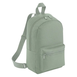Sac à dos minimaliste en toile vert sauge, 15 pouces, léger, coque souple, fermeture éclair rectangulaire, usage quotidien, unisexe - Product Image 3