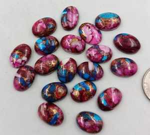 พลอยเทอร์ควอยซ์5ชิ้นสีชมพูสำหรับทำเครื่องประดับอัญมณี - Product Image 4