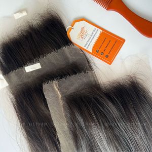 Fermeture en dentelle HD de qualité supérieure pour faire des perruques à partir d'extensions de cheveux vierges humains vietnamiens à 100%, meilleur prix de gros - Product Image 4