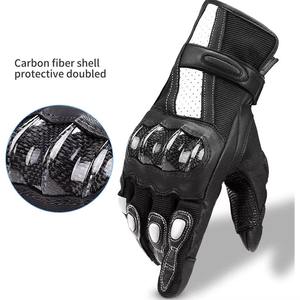 Guantes de Motocicleta Unisex de Alta Calidad, Personalizados, de Cuero, Transpirables, Resistentes al Viento, con Protección para los Nudillos, Pantalla Táctil, en Venta - Product Image 1
