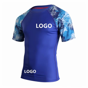 Men Swimming Surfing Rash Guard <b>Black</b> White <b>Compression</b> Tops Wholesales Men T <b>Shirt</b> MMA Rashguard 2023 High Quality Short Sleeve - Product Image 2