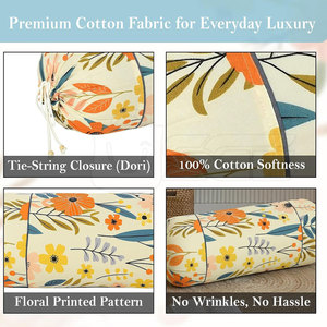 Luxury Knitted Cotton Polyester Fabric Cushion Sleeve Soft <b>Bolster</b> <b>Pillow</b> <b>Cover</b> for Home Bedroom Sofa Guest Room Daily Use - Product Image 5