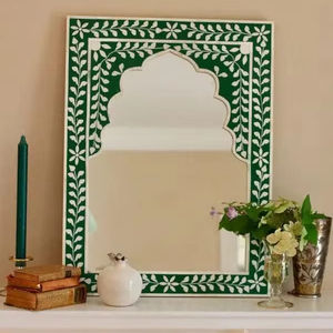 Espejo de Pared de Estilo Moderno Hecho a Mano, Vidrio Personalizado con Incrustaciones de Madreperla de Alta Calidad, Marco Decorativo para Uso Doméstico - Product Image 1