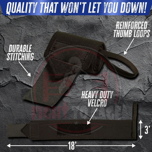 Latest Trendy Product Heavy Duty High-Elasticity Plain <b>Black</b> Color Customized Made Premium Quality weightlifting hand <b>wrap</b> - Product Image 3