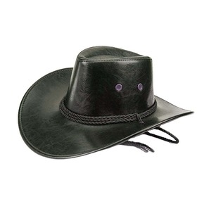 Chapeau de cowboy occidental pour enfants, casquette de chevalier, idéal pour les fêtes d'été, performance en extérieur, grand bord, chapeau de soleil touristique, 100% polyester - Product Image 2