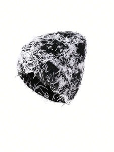 Gorro de Punto Personalizado con Flecos, Cálido para Invierno, Unisex, Estilo Casual - Product Image 2