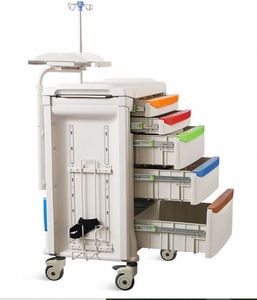 Carrito de Anestesia de Metal de Alta Tecnología para Uso Hospitalario, Clase I, con Capacidad de Carga de 40 lb, Tamaños XS/S/M/L/XL, Modelo NA - Product Image 1