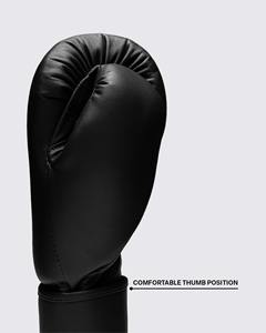 Nouveaux gants de boxe noirs de haute qualité en cuir de vache véritable, logo personnalisé, imperméables, antidérapants, fermeture à lacets. - Product Image 4