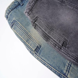 Jeans de Mezclilla Premium de Estilo Vintage, Corte Ancho, Holgados, con Múltiples Bolsillos, para Uso Diario, Venta al Por Mayor - Product Image 3