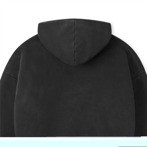 High Quality Eco-Friendly Jersey Fabric Pullover Hoodie Regular Fit <b>Thick</b> <b>Fleece</b> Drop Shoulder Custom Print 230g Men's - Product Image 3